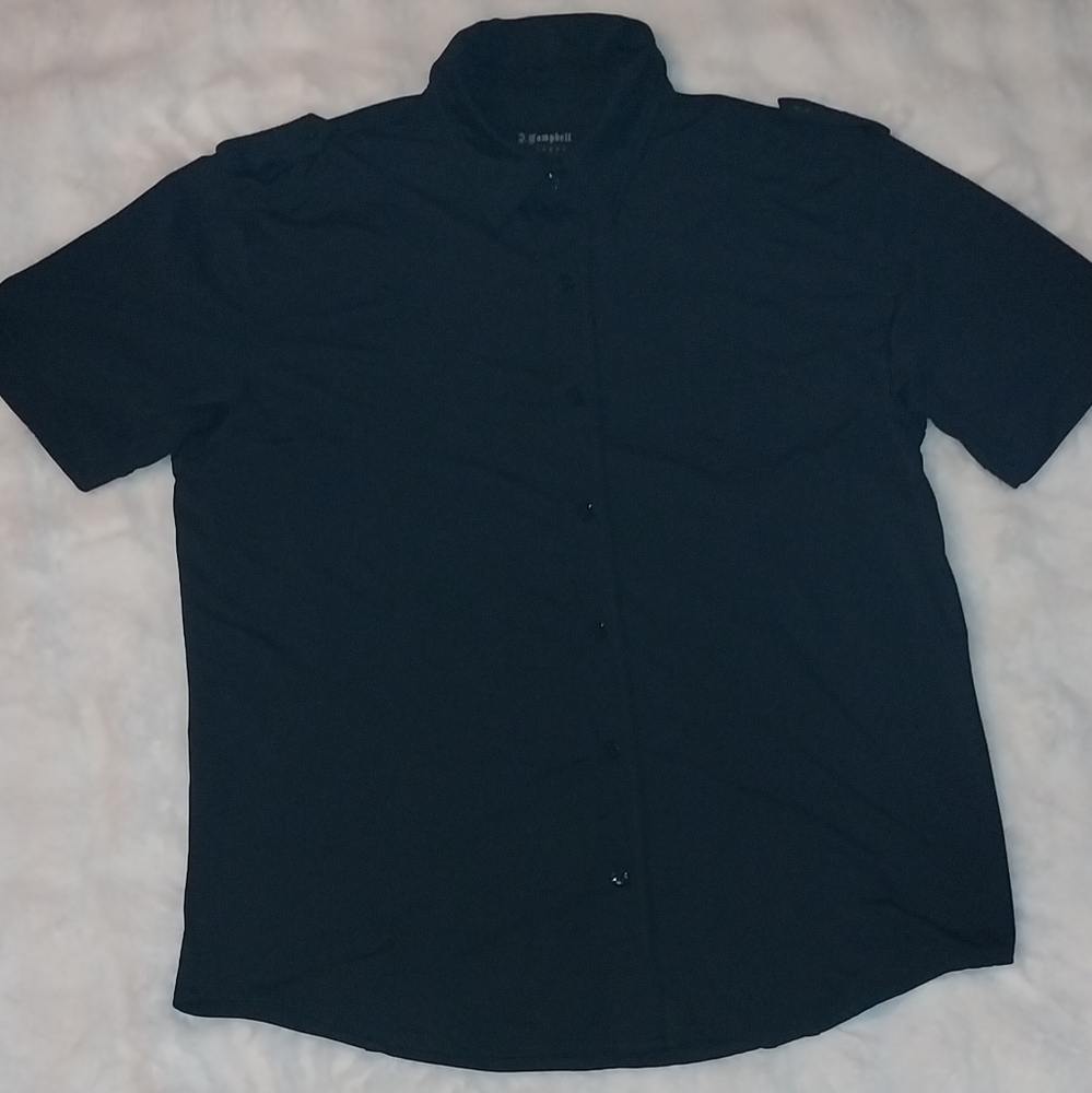 Black Short Sleeve Men's Shirt